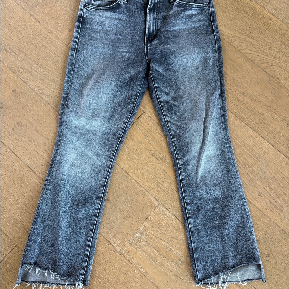 MOTHER Women's Ankle Cropped Jeans in Washed Black/Gray